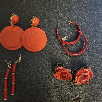 RED-TONE COSTUME JEWELRY