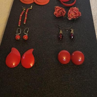 RED-TONE COSTUME JEWELRY