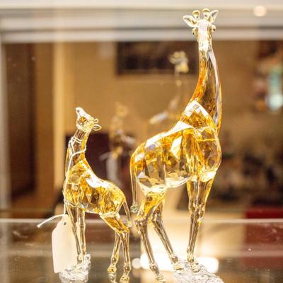 Swarovski Giraffes Figures Set of 2