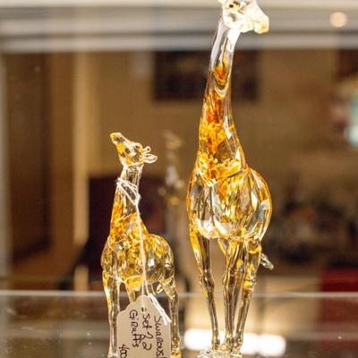 Sale Photo Thumbnail #166: Swarovski Giraffes Figures Set of 2

NO CHERRY PICKING or taking ONLY the items you want and leaving the rest! Please arrive with enough time to load. Bring boxes/any tools to assemble/dolly/people to help load/etc.
- Questions? Call Shawn at (918)232-232