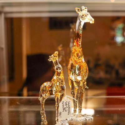 Swarovski Giraffes Figures Set of 2