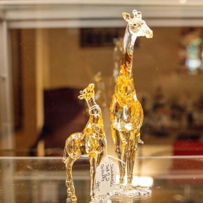 Swarovski Giraffes Figures Set of 2