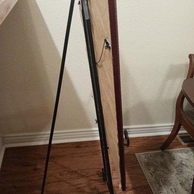 SIGNED BIRKENSTOCK 1994 PICTURE ON AN IRON EASEL