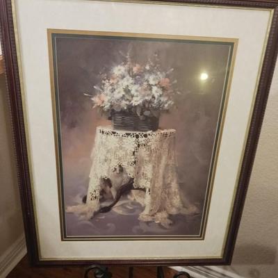 SIGNED BIRKENSTOCK 1994 PICTURE ON AN IRON EASEL
