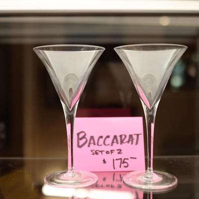 Baccarat Set of 2 Martini Glasses