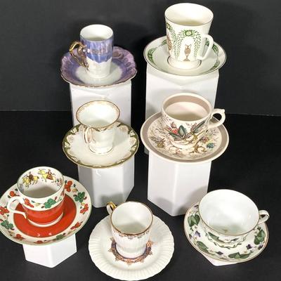 LOT 62: International Tea Cup and Saucer Collection - Porsgrund Norway, Eschenbach Germany, Russian, Jamestown England, Limoges and More