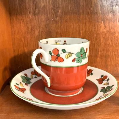 LOT 62: International Tea Cup and Saucer Collection - Porsgrund Norway, Eschenbach Germany, Russian, Jamestown England, Limoges and More