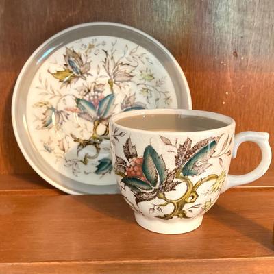 LOT 62: International Tea Cup and Saucer Collection - Porsgrund Norway, Eschenbach Germany, Russian, Jamestown England, Limoges and More