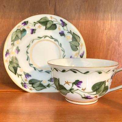 LOT 62: International Tea Cup and Saucer Collection - Porsgrund Norway, Eschenbach Germany, Russian, Jamestown England, Limoges and More