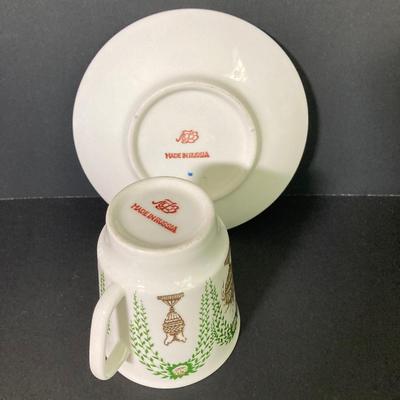 LOT 62: International Tea Cup and Saucer Collection - Porsgrund Norway, Eschenbach Germany, Russian, Jamestown England, Limoges and More