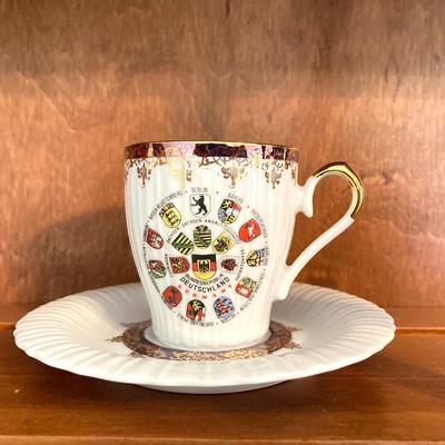 LOT 62: International Tea Cup and Saucer Collection - Porsgrund Norway, Eschenbach Germany, Russian, Jamestown England, Limoges and More