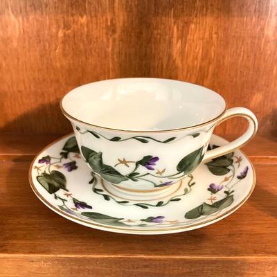 LOT 62: International Tea Cup and Saucer Collection - Porsgrund Norway, Eschenbach Germany, Russian, Jamestown England, Limoges and More
