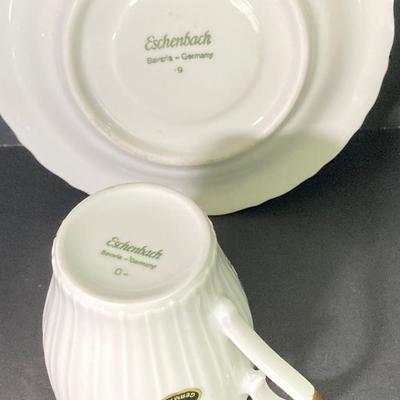 LOT 62: International Tea Cup and Saucer Collection - Porsgrund Norway, Eschenbach Germany, Russian, Jamestown England, Limoges and More