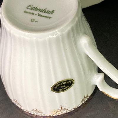 LOT 62: International Tea Cup and Saucer Collection - Porsgrund Norway, Eschenbach Germany, Russian, Jamestown England, Limoges and More