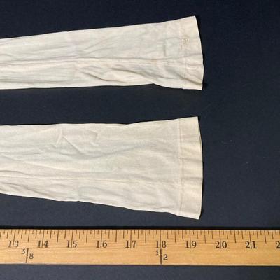 LOT 63: Vintage Corset, Stockings, Hat, Blouse along with Vintage Style Shoes and a Pair of Wicker Busts