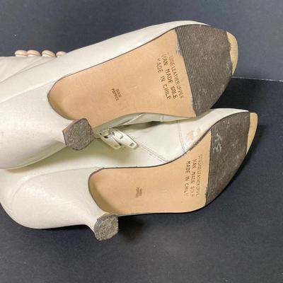 LOT 63: Vintage Corset, Stockings, Hat, Blouse along with Vintage Style Shoes and a Pair of Wicker Busts