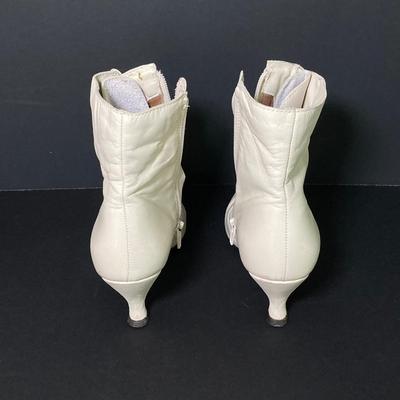 LOT 63: Vintage Corset, Stockings, Hat, Blouse along with Vintage Style Shoes and a Pair of Wicker Busts