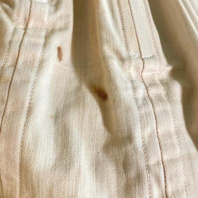 LOT 63: Vintage Corset, Stockings, Hat, Blouse along with Vintage Style Shoes and a Pair of Wicker Busts