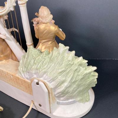 LOT 67: Baroque Harp Music Box and Night Light
