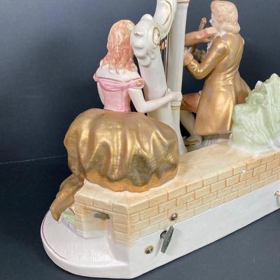 LOT 67: Baroque Harp Music Box and Night Light