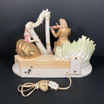 LOT 67: Baroque Harp Music Box and Night Light