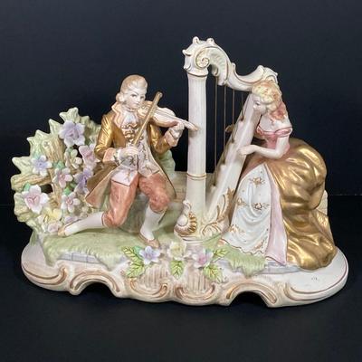 LOT 67: Baroque Harp Music Box and Night Light