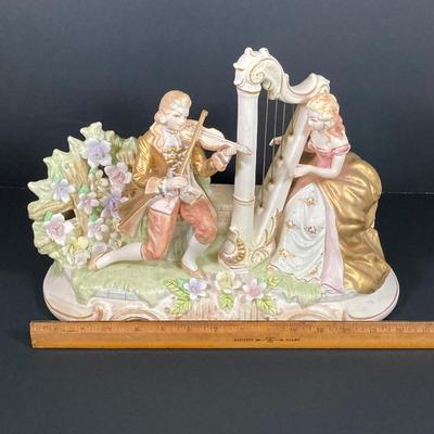 LOT 67: Baroque Harp Music Box and Night Light