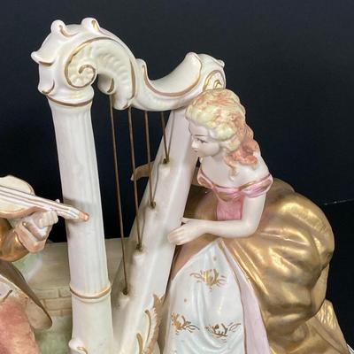 LOT 67: Baroque Harp Music Box and Night Light