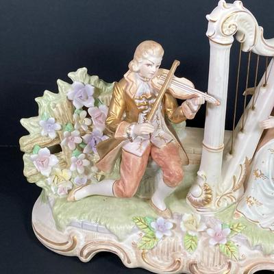 LOT 67: Baroque Harp Music Box and Night Light