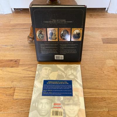 LOT 69: Adorable Wooden Side / Book Table with Vintage Lantern Style Lamp and Collection of American History / War Books