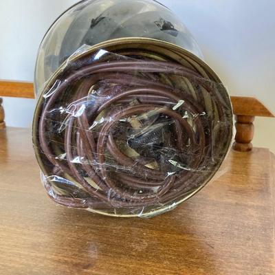 LOT 69: Adorable Wooden Side / Book Table with Vintage Lantern Style Lamp and Collection of American History / War Books