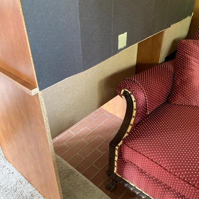 LOT 70: Office Desk with Contents - Dell Monitor SE198WFPv, Tablets, Paper, Picture Frames and More