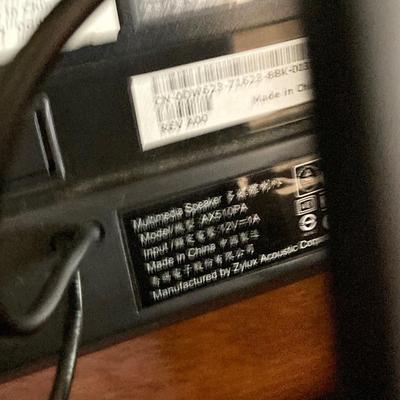 LOT 70: Office Desk with Contents - Dell Monitor SE198WFPv, Tablets, Paper, Picture Frames and More