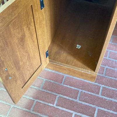 LOT 70: Office Desk with Contents - Dell Monitor SE198WFPv, Tablets, Paper, Picture Frames and More