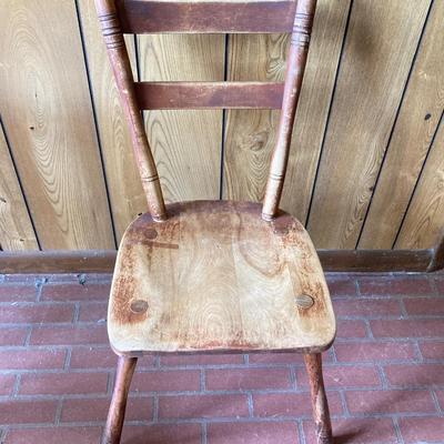 LOT 72: Pair of Vintage Cushman 4 120 Wooden Chairs