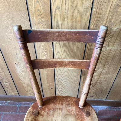 LOT 72: Pair of Vintage Cushman 4 120 Wooden Chairs