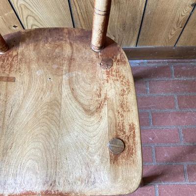 LOT 72: Pair of Vintage Cushman 4 120 Wooden Chairs