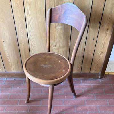 LOT 73: Three Vintage / Antique Bentwood Chairs - Semper Sursum Mazowia and Made in Poland