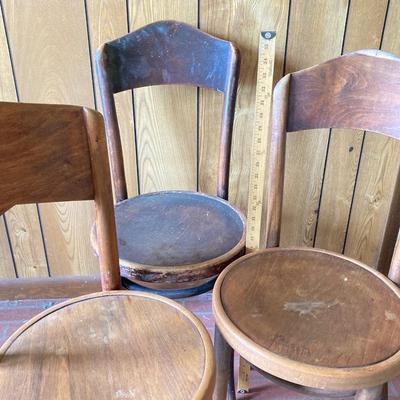 LOT 73: Three Vintage / Antique Bentwood Chairs - Semper Sursum Mazowia and Made in Poland