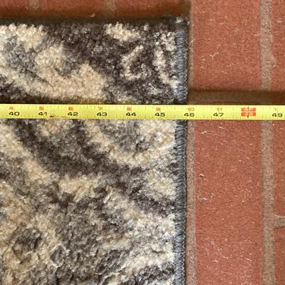 LOT 74: Wooden Box Style Side Table with Throw Rugs, Picture Frames and More