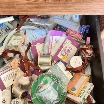 LOT 75: Cabinet / Bar with Contents and Large Collection of Glasses, Decanters, Pitchers and More