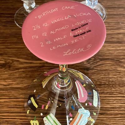 LOT 75: Cabinet / Bar with Contents and Large Collection of Glasses, Decanters, Pitchers and More