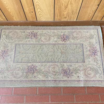 LOT 76: Three Throw Rugs - Braided, Round and Rectangular Styles