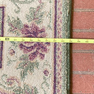 LOT 76: Three Throw Rugs - Braided, Round and Rectangular Styles