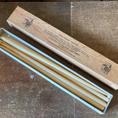 LOT 79: Collection of Home Decor - Candles, Wall Art, Mary Kay Tote, Faux Garden, Table Top Shelf and More