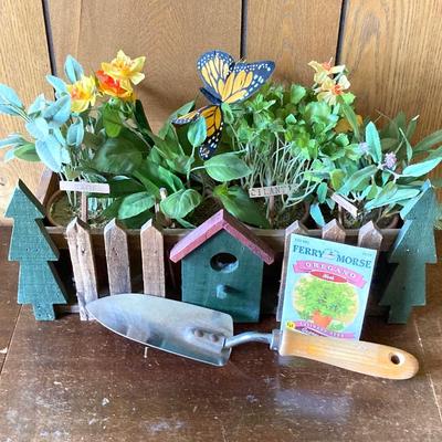 LOT 79: Collection of Home Decor - Candles, Wall Art, Mary Kay Tote, Faux Garden, Table Top Shelf and More