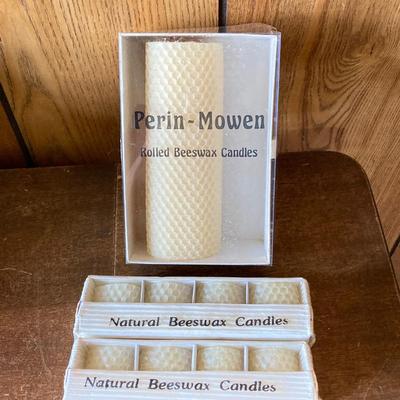 LOT 79: Collection of Home Decor - Candles, Wall Art, Mary Kay Tote, Faux Garden, Table Top Shelf and More