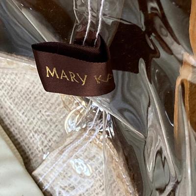 LOT 79: Collection of Home Decor - Candles, Wall Art, Mary Kay Tote, Faux Garden, Table Top Shelf and More