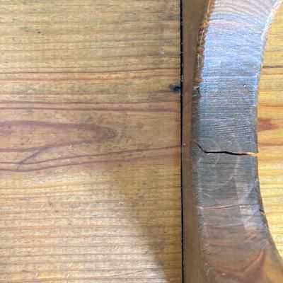 LOT 80: Vintage Wooden Decor Collection - Step Stool, Carved Mirrors, The Season of Blossoms Mirror and Shoe Shine Bucket