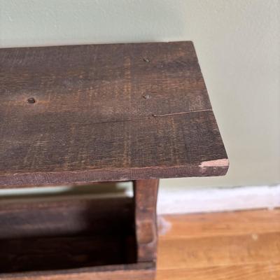 LOT 85: Primitive Plate Holder Royal Daulton, Limoges & Canonsburg China Plates